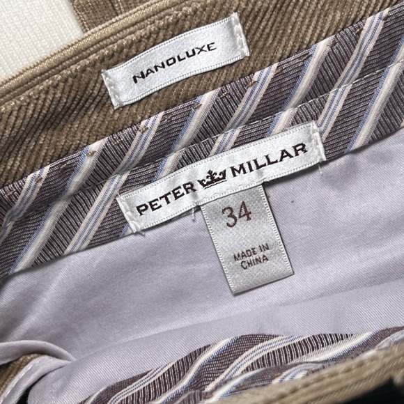 Peter Millar Nanoluxe Corduroy Dress Pants size 34 Waist - Picture 7 of 7
